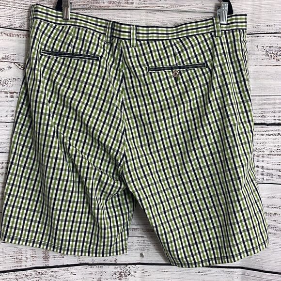 Lochlane by Thomas Dean Shorts Mens size 40 Cotton Golf plaid 10 inches inseam - Picture 5 of 11